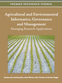 Imagen de portada: Agricultural and Environmental Informatics, Governance and Management 9781609606213