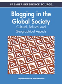 Imagen de portada: Blogging in the Global Society 9781609607449
