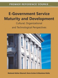Cover image: E-Government Service Maturity and Development 9781609608484