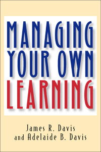 Imagen de portada: Managing Your Own Learning 9781576750674