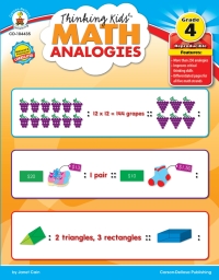 صورة الغلاف: Thinking Kids’™ Math Analogies, Grade 4 9781936024209