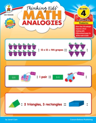 Omslagafbeelding: Thinking Kids’™ Math Analogies, Grade 4 9781936024209
