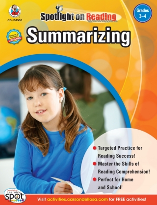 Imagen de portada: Summarizing, Grades 3 - 4 9781609964962