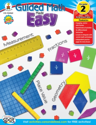 Cover image: Guided Math Made Easy, Grade 2 9781609964696