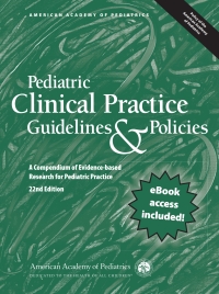 Imagen de portada: Pediatric Clinical Practice Guidelines & Policies 9781610026079