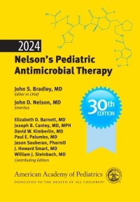 Imagen de portada: 2024 Nelson’s Pediatric Antimicrobial Therapy 30th edition 9781610026963