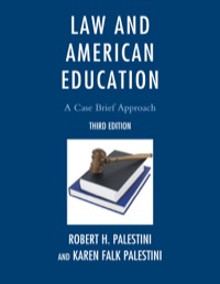 Cover image: Law and American Education 3rd edition 9781610483995