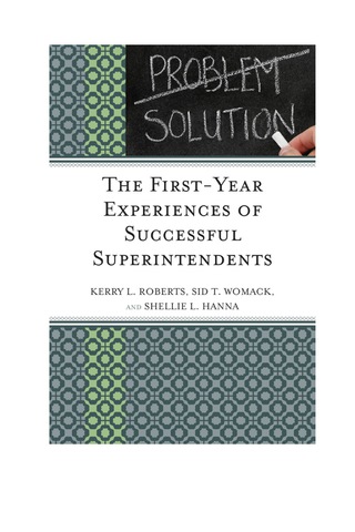 Cover image: First-Year Experiences of Successful Superintendents 9781610487085