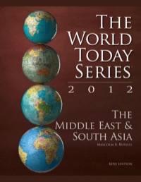 Cover image: The Middle East and South Asia 2012 46th edition 9781610488891
