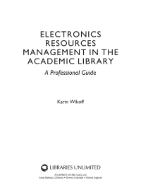 صورة الغلاف: Electronic Resources Management in the Academic Library 1st edition