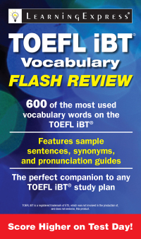 Cover image: TOEFL iBT® Vocabulary Flash Review 9781576859582