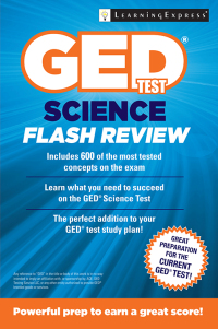 Imagen de portada: GED Test Science Flash Review 9781611030099