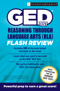 صورة الغلاف: GED Test RLA Flash Review 9781611030075