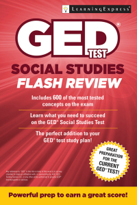 表紙画像: GED Test Social Studies Flash Review 9781611030051