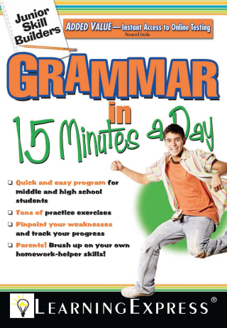 Cover image: Junior Skill Builders: Grammar in 15 Minutes a Day 9781576856628