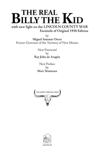 Cover image: The Real Billy the Kid 9780865345478