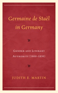 Titelbild: Germaine de Staël in Germany 9781611470345