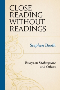 Cover image: Close Reading without Readings 9781611478907