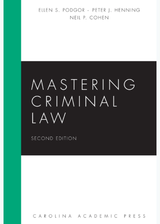 Titelbild: Mastering Criminal Law 2nd edition 9781611635492