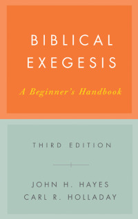 Cover image: Biblical Exegesis, Third Edition 3rd edition 9780664227753