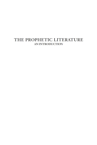 Titelbild: The Prophetic Literature 9780664254537