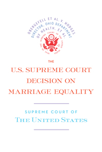 Cover image: The U.S. Supreme Court Decision on Marriage Equality 9781612195308