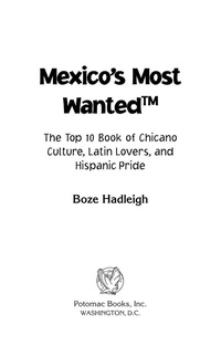 Imagen de portada: Mexico's Most Wanted 9781597971492