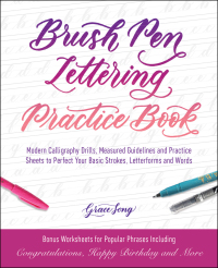 Cover image: Brush Pen Lettering Practice Book 9781612438283