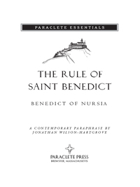 Cover image: The Rule of Saint Benedict