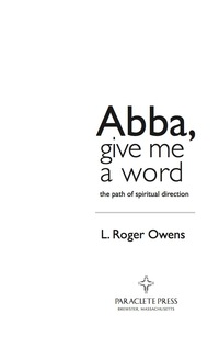 Cover image: Abba, Give Me a Word 9781557257994