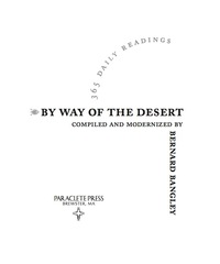 Cover image: By Way of the Desert: 365 Daily Readings 9781557255372