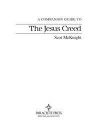 Imagen de portada: A Companion Guide to The Jesus Creed