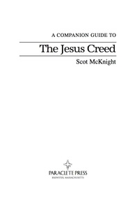 Cover image: A Companion Guide to The Jesus Creed