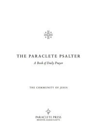 Imagen de portada: The Paraclete Psalter 9781557256638
