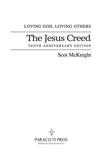 Cover image: The Jesus Creed 9781612615783