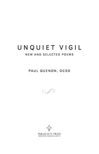 Cover image: Unquiet Vigil 9781612615608