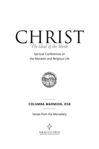 Imagen de portada: Christ the Ideal of the Monk 9781612615738