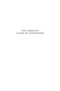 Imagen de portada: The Complete Cloud of Unknowing 9781612616209