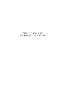 Cover image: The Complete Francis of Assisi 9781612616889