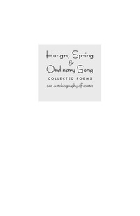 Cover image: Hungry Spring and Ordinary Song 9781612617886