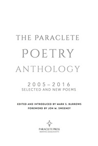Omslagafbeelding: The Paraclete Poetry Anthology 9781612619064