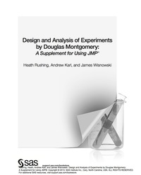Imagen de portada: Design and Analysis of Experiments by Douglas Montgomery: A Supplement for Using JMP 9781612907253