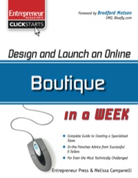 Cover image: Design and Launch an Online Boutique in a Week 9781599181882