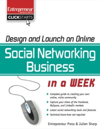 Imagen de portada: Design and Launch an Online Social Networking Business in a Week 9781599182681