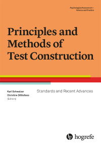 Cover image: Principles and Methods of Test Construction 1st edition 9780889374492