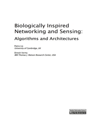 Cover image: Biologically Inspired Networking and Sensing: Algorithms and Architectures 9781613500927