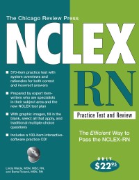 Imagen de portada: The Chicago Review Press NCLEX-RN Practice Test and Review 3rd edition 9781556525292