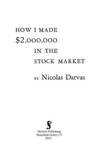 Cover image: How I Made $2,000,000 in the Stock Market 9781614271697