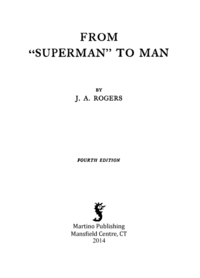 Cover image: From Superman to Man 9781614279051
