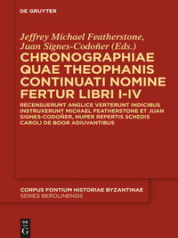 Cover image: Chronographiae quae Theophanis Continuati nomine fertur Libri I-IV 1st edition 9781614515982